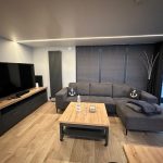 Gemütliches Wohnzimmer auf dem Hausboot Seeblick