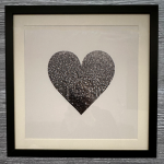 Bild im Bilderrahmen in schwarz/weiß